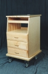 Standard  Three Drawer Fetal Monitor Cart